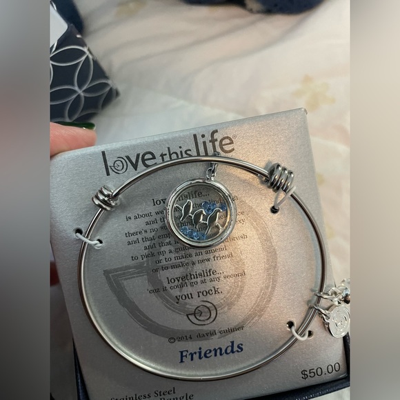 Love this life stainless steel expandable bracelet nwt in box - Picture 2 of 6